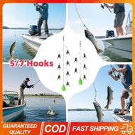 4PCS Artificial Fly Fishing Lure Set With 5/7 Hooks Anti-Rust With Throwing Aids Bionic Fly Fishing 