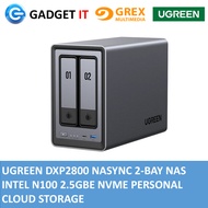UGREEN DXP2800 NASYNC 2-BAY NAS INTEL N100 2.5GBE NVME PERSONAL CLOUD STORAGE