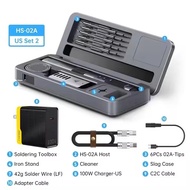 QOPU FNIRSI HS-02A HS-02B  High Electric Soldering Iron 100W Durable Portable Storage Box With Organ