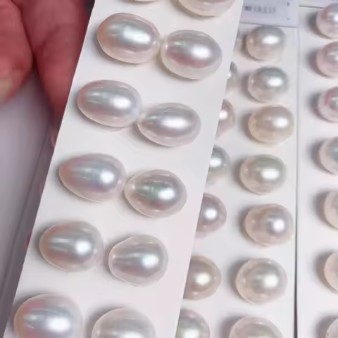 5-11mm 3A White Color Natural Drop Pearl for Sewing Clothing Craft Decoration Accessories Freshwater