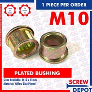 1PC M10 x 11mm Plated Bushing / Spacer Bush / Motorcycle / Screw Depot