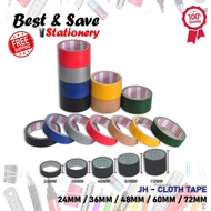 BEST SAVE JH Binding Tape / Cloth Tape Pelekat Kain Tape 24mm / 36mm / 48mm / 60mm / 72MM X 5.5M