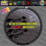 DT SWISS XRC 1200 Decals Sticker Vinyl Cut Out