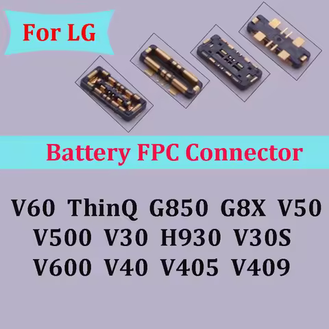 2-5Pcs Battery FPC Connector Holder Plug Board For LG V500 G8X G850 V60 ThinQ V50 V30 H930 V30S V600