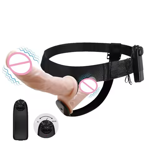 Strap On Realistic Double Dildo Pants For Woman Men Couples Dildo Panties For Lesbian Gay Flesh purp