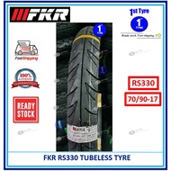 FKR MOTORCYCLE TYRE RS330 (MAXXIS DIAMOND) 70/90-17 TUBELESS [ TAYAR 2022 ]