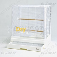 RUNPET Bird Cage 52 Cloud Rising Villa Parrot Cage Square Bird Cage Accessories Splash Proof Bird Ca
