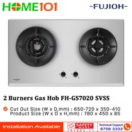 Fujioh 2 Burners Built-In Gas Hob FH-GS7020 SVSS - LPG / PUB