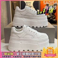 运动增高鞋 Sports height shoes增高8cm厚底小白鞋女2024秋季小个子松糕休闲运动老爹鞋 24-10-25