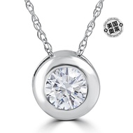 pompeii31/4Ct Diamond Solitaire Pendant Women's 14k White Go