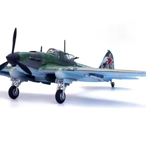 1/72 Soviet Il2 Ilyushin Shturmovik Combat Attack Aircraft Old Version Metal Military Diecast Plane