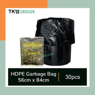 HDPE Garbage Bag 56cm x 84cm 30pcs Beg Sampah