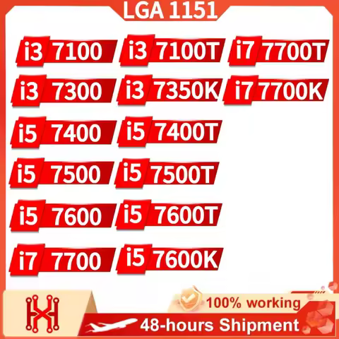 i3 7100 7300 i5 7400 7500 7600 i7 7700 i3 7100T 7350K i5 7400T 7500T 7600T 7600K i7 7700T 7700K Core