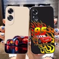 Cartoon Cars Lightning McQueen Cover Phone Case For OPPO F29 A5 A5X A9 A15 A16 A17 A31 A38 A53 A53S 