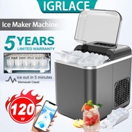 IGRLACE Ice Maker Machine Mini Home Electric Ice Maker Automatic Smart Fast Ice Making Machine 24H I