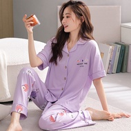 100% cotton pajamas set womens pajamas various pajamas womens summer pure cotton can be worn outside