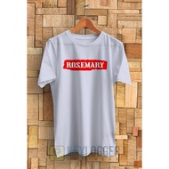 kaos distro musik rosemary / baju musik rosemary