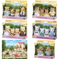 Sylvanian Families Deer Squirrel Bear Mouse Otter Family Doll House Accessories Miniature Toys