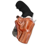 Premium Leather OWB Paddle Holster Open Top Fits Colt Python 357 Magnum Revolver 3" BBL, Right Hand