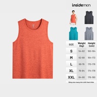 INSIDEMEN Men's Tanktop, smooth, durable, sharp surface, beautiful melange effect ITL001AZ