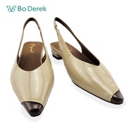 Poyouli Modern Color Matching Pointed Toe Sandals-Apricot