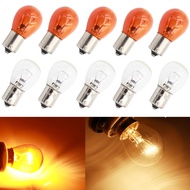 10pcs car 1156 P21W BA15S halogen lamp 12v 21W warm white reverse lights brake bulbs Stop Light Rear