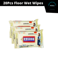 [20pcs] Wet Floor Wipes Wet Tissue Wiper Cleaning Tissue Lantai Mop Wipe Sweeper Mop Magic Clean mop