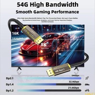 Lidu11 Flexible Fiber Opticals Cable Compatible Gaming PC VR Monitors 16K 8K Resolution