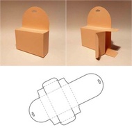 數位 Hang tab box template, hanging box, hanger box, retail box, SVG, PDF, Cricut