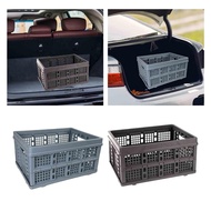 [mojotorw7] Folded Storage Box Cargo Basket Bins Organizer Utility Crate Camping Storage Crate for B