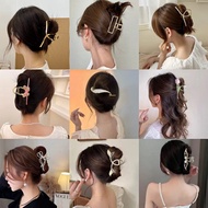 French Retro Metal Hair Catch Back Head Plate Large Size Clip Simple ins Shark Small Fragrance Style