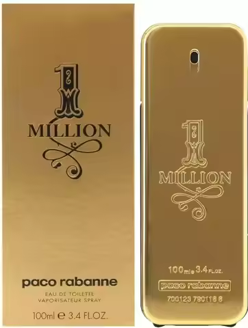 1 Million By Paco Rabanne For Men's Eau De Toilette TESTER 3.4 fl oz 100 ml Men's Cologne New in Box