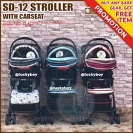 Apruva SD-12 Travel System Baby Stroller with Car Seat