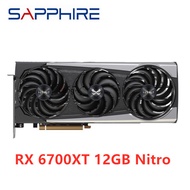 Sapphire RX 6700XT RX6700XT พัลส์ไนโตร12GB การ์ดจอ GPU การ์ด AMD Radeon RX6700การ์ด Xtgraphics เกมคอมพิวเตอร์คอมพิวเตอร์ตั้งโต๊ะ