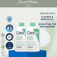 𝗦𝗞𝗜𝗡𝗖𝗔𝗥𝗘𝗟𝗮𝗯·【236mL/473mL】Foaming Cleanser - Skin Barrier Face Wash with Ceramides for Normal to Oily