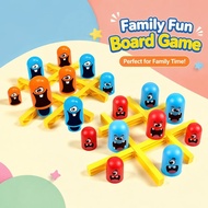 Gobble Tic Tac Toe Board Game Set Memory Chess Educational Toy Mainan Interaktif Family Kids