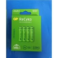 Gp Recyko Rechargeable AAAx4 650 Mah batteries