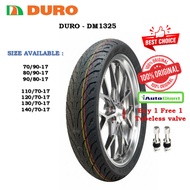 TAYAR MOTOR DURO DM1325 70/90-17, 80/90-17, 90/80-17,110/70-17, 120/70-17, 140/70-17 TUBELESS TYRE