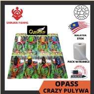 SAMURAI - Opass Crazy Pulywa Frog Bass Fishing Lure 7g/10g/16g & 40mm/50mm/60mm Soft Frog Soft Bait 