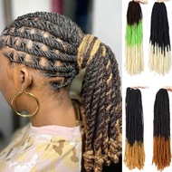 20 Inch 4 In 1 80 Strands/Pack Dreadlock Extensions Thin 0.6cm Fake Dreads Extensions, Synthetic Dre