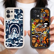 HP O-4 BAPE Casing Siliconehp for OPPO Reno 7 7Z 8Z 8 F21 F21S Pro Lite 5G