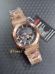 Gshock 全不銹鋼金屬帶 GM-B2100GD-5 GMB2100GD-5 GMB2100 GMB2100D GMB2100BD GMB2100GD 玫瑰金鋼  2100 藍芽 bluetooth