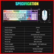 ๑ ✗ ♆ Inplay STX365 Colorful Keyboard and Mouse Set Combo Wired Gaming Keyboard Mouse Set