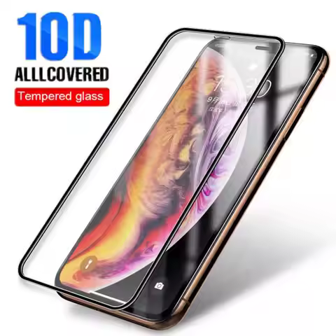10D Full Cover Anti-reflection Anti-fingerprint Tempered Glass Phone Screen Protector Film for iPhon