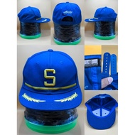 ​"Rare Item Alaska Airlines Captain Pattern Collection Hat Blue-Yellow Full Embroidery Classic Vinta
