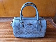 COACH Rowan Satchel In Blocked Signature Canvas