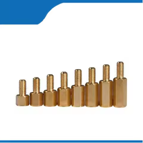 hollow screw M3 Male 6mmxM3 Female 4-60 mm Brass Standoff Spacer M3*L+6 Copper Hexagonal Stud Spacer