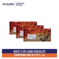 Beryl's 19% Dark Chocolate Compound Bar 1kg Set of 3