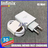 Infinix 45 Watt Super Fast Charging Usb To Type C Charger Infinix 45 Watt Charger/