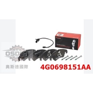 [Oster VAG] 4G0698151AA AUDI A6 A7 C7 Front Brake Pads Include Induction Line Italy BREMBO